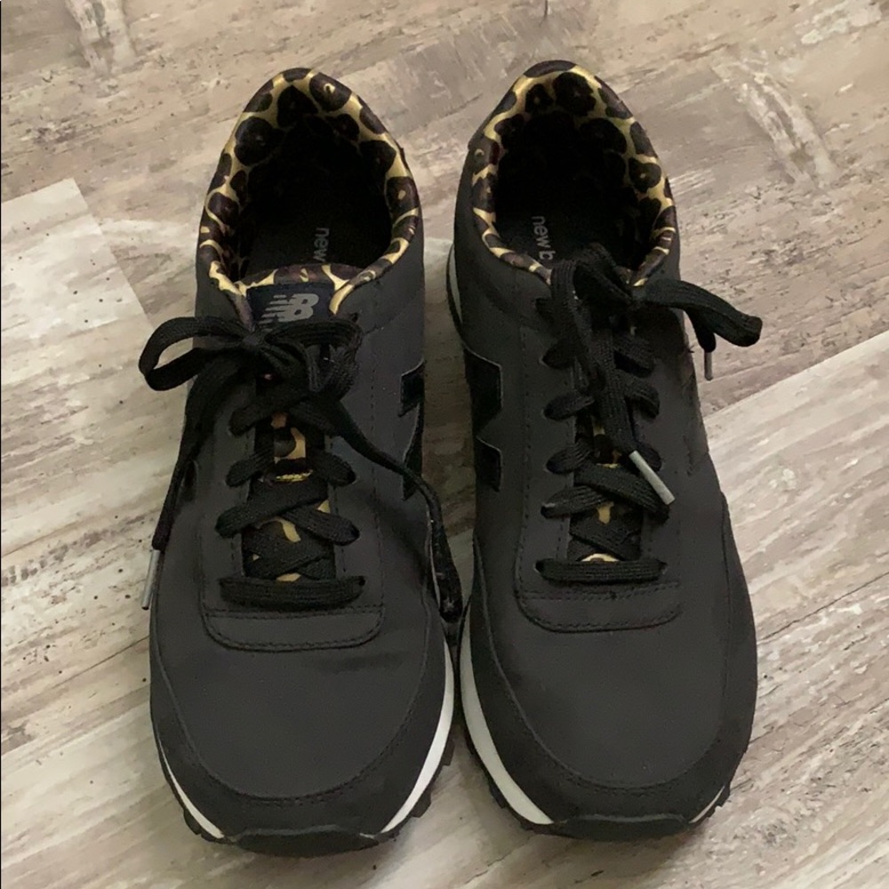 Worn once New Balance 501s with leopard pop